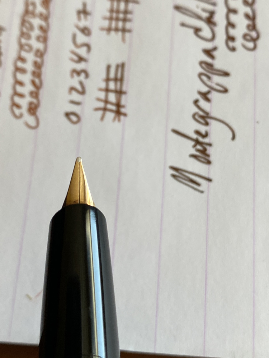 14K nib, semi-flex Alt text