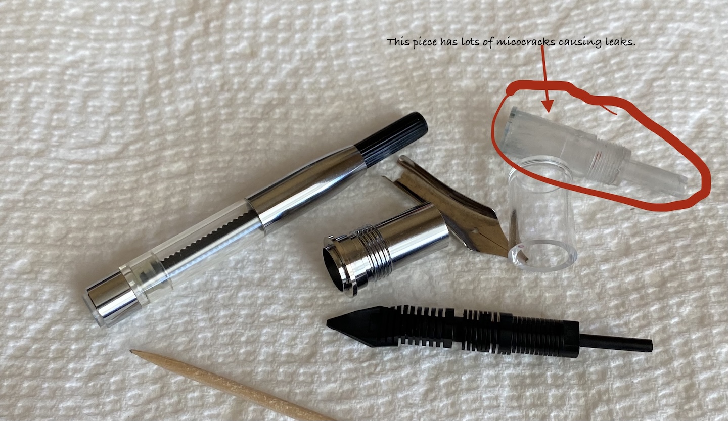 nib unit in pieces Alt text